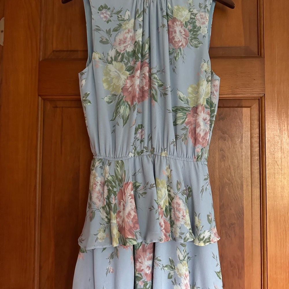 Yumi Kim Floral Mini Dress - Blue and Pink